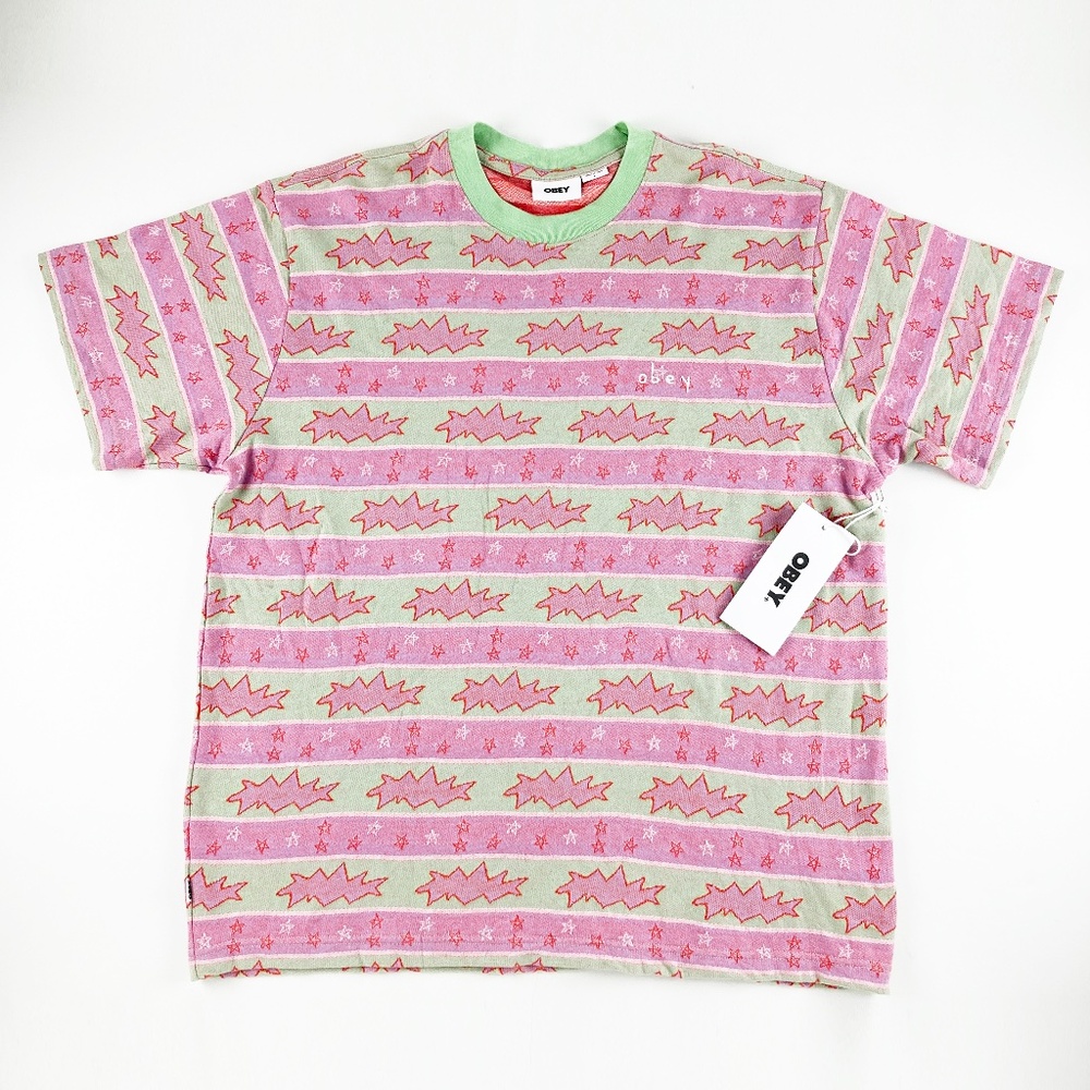 Obey Snap Retro Graphic Tee Mens Large
